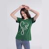 Camiseta informal holgada de manga corta con cuello redondo y letras estampadas para mujer europea y americana de Amazon Foreign Trade 2023