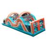 Trampolín inflable de escalada en roca para adultos, tobogán, equipo de entretenimiento para exteriores a gran escala, para entrada terrestre transfronteriza