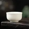 Porcelana Branca Única Pequena Xícara de Chá Cerâmica Única Xícara de Degustação de Chá Xícara de Conjunto de Chá Xícara Aromática Xícara do Mestre Conjunto de Chá Kung Fu