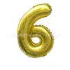 Globos Digitales Versión Americana de 32 pulgadas Globos de Película de Aluminio Oro Plata Decoración para Fiesta de Cumpleaños Boda Día de Año Nuevo Venta al por Mayor