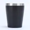 Copo de carro mini cor sólida 8oz transfronteiriço, copo térmico de aço inoxidável 304, copo a vácuo de camada dupla portátil para escritório