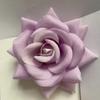 Mei Chen Fugui Flor de Rosa de Franela Flor de Cabeza Flor de Seda Flor Falsa Simulación diy Decoración Broche de Solapa Accesorios de Boda Decoración del Hogar