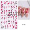 Cross-border Novo Dia dos Namorados Nail Art Adesivos Bonitos Desenhos Animados Amor Gatinho Graffiti Adesivos de Unhas Atacado