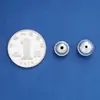 Nuevas Cuentas Espaciadoras de Plata de Ley S925 Brillantes de Platillo Volador Cuentas de Plata Material para Pulsera de Juguete DIY Accesorios Cuentas de Hamburguesa