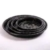 Caja de Empaque para Sushi Hoja Dorada Caja Redonda de Empaque Impresa para Bento Japonés con Tapa Caja de Empaque Comercial para Llevar Desechable