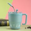 Copo Térmico de Aço Inoxidável Despertador Criativo de Alto Valor com Punho Caneca de Café Copo de Casal Senso de Alto Nível