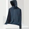 Ropa de Protección Solar Transfronteriza Verano Fina Seda de Hielo Transpirable Anti-Ultravioleta Pesca al Aire Libre Ropa de Protección Solar Chaqueta con Capucha Top