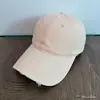 Gorra de Béisbol Gorra de Pico Estilo Coreano Sentido de Diseño de Nicho Micro Logo Rasgada Desgastada Visera Suave Casual Versátil Calle Protección Solar Gorra