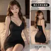 Diyi Miao Si Lingerie Sexy Estilo Desejo Puro Sem Alças Cintura Marcada Curta Apertada Bodycon Conjunto de Vestido para Casa A522