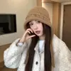 Gorro de Punto Jacquard Estilo Fair Isle para Mujer, Engrosado para Calidez, Protección contra el Frío, Protección para los Oídos, Versátil para Ciclismo, Gorro Lei Feng