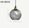 Lámpara de araña de bola de cristal con marca de agua de color simple y moderno de estilo nórdico, lámpara de noche para dormitorio, lámpara creativa para restaurante o bar.