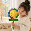 Colorido ramo de girasoles gigante de mano, girasoles tejidos a mano, regalo creativo para maestros durante la temporada de regreso a clases