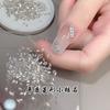 Net Celebre Arte de Unha Explosiva Malt Diamante de Fundo Plano Branco Costurado Espiga de Trigo Diamante Especial em Forma Mini Decoração de Unha de Cristal