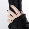 Anillo de plata de ley S925 con incrustaciones de circonita, nuevo diseño de nicho personalizado, ligero, de lujo, de alta sensación, para mujer.