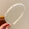 Diadema con Dientes para Frente Alta para Mujer 2026 Nueva Simple de Tela Versátil Antideslizante Pinza para el Cabello Diadema para Uso Diario Exterior Goma para el Cabello