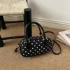 Estilo Coreano Bolinhas Fresco 2026 Oval Verão Novo Doce Cool Textura Moda Estiloso Uma Alça Transversal De Mão Bolsa