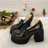 Zhenma Li tacones de plataforma tacones altos 2026 nuevo estilo que aumenta la altura estilo británico suela gruesa zapatos pequeños de cuero mocasines primavera y otoño sensación de alta gama