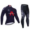 Venta al por mayor de fábrica versión Tour de Francia traje de ropa de ciclismo de manga larga para primavera y otoño bicicleta de montaña ropa deportiva transpirable para hombre