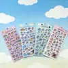 Pegatinas Cuadradas Lindas 3D en Relieve Nuevas para Niños, Pegatinas Decorativas Divertidas, Pegatinas de Cristal Transparentes Impermeables DIY