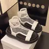 Sandalias Romanas Tejidas de Malla Hueca para Mujer, Nuevo Estilo Verano 2026, Botines de Plataforma con Punta Abierta que Aumentan la Altura para Mujeres Petites