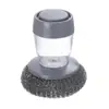 Cepillo de lavado multifuncional gadget de limpieza de cocina bola de acero líquido cepillo de limpieza perezoso artefacto para ollas