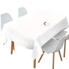 Toalha de Mesa Descartável com Padrão de Pedra, Impermeável e à Prova de Óleo, para Restaurantes, Festas, Toalha de Mesa Retangular, Transfronteiriça, Ecológica, para Uso Doméstico