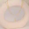 Collar de Hueso de Serpiente Dorado Transfronterizo Europeo y Americano con 26 Letras para Hombre, Microincrustado, Estilo Hip-Hop Simple, Gargantilla de Diseño de Nicho