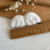 Alas de ángel de murciélago diablo con relieve de felpa de cuero sintético, hechas a mano, material de bricolaje, accesorios de decoración Lolita para abanicos
