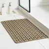 Alfombrilla Antideslizante de TPE para Baño con Agujeros Redondos para Drenaje de Agua, Alfombrilla Antideslizante de Ventosa para Plato de Ducha y Baño