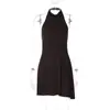 Vestido sexy de color liso con cuello halter estilo europeo y americano transfronterizo para mujer 2026 Diseño francés corte ajustado versátil vestido corto