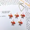 Serie de Festival de Venta Caliente Transfronteriza Accesorios para Uñas Caricatura Papá Noel Muñeco de Nieve Campanas Tachuelas para Uñas Decoración de Resina