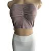 Wrap de pecho interior antideslizante mate de una pieza para mujer