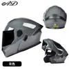 Casco Eléctrico para Motocicleta para Hombres y Mujeres, Casco Integral para Todas las Estaciones con Certificación 3C/Dot, Casco Abatible