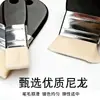 Pincel de Cerdas de Nylon Transfronteiriço para Guache, Aquarela, Pintura a Óleo, Pintura de Parede Acrílica e Pintura DIY para Estudantes de Arte