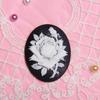 AB cola resina rosa relevo diy jóias colar broche camisola corrente remendo jóias material atacado