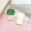 1 Colgante de Aleación Goteando Aceite Verde Fruta Cactus Hoja de Arce Flor Pendientes Colgante DIY Accesorios para Pulsera Joyería