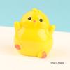 Venta al por mayor de accesorios de resina tridimensionales pollito amarillo pequeño para niños modelo de mini juguete diy joyería hecha a mano bolsa de material mixto