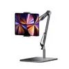 Soporte para Transmisión en Vivo de Teléfono Móvil, Soporte de Escritorio para Tomas Cenitales, Soporte para Maratones de Series para Personas Perezosas, Soporte Multifuncional, Ajustable, de Base Cuadrada Metálica, en Voladizo