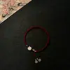 Nuevo Diseño de Lote Pequeño Sentido del Diseño Temperamento Simple Buena Suerte Loto Loto Pulsera Hecha a Mano Nueva Pulsera Tejida de Loto China
