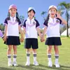 Uniforme Escolar para Estudiantes de Primaria y Secundaria Primavera y Verano Nuevo Uniforme de Jardín de Infancia para Niños Estilo Inglés Uniforme de Béisbol para traje Uniforme de Clase de Primer Grado