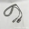 Cable de repuesto para mango de fresa de uñas KP55, cable de resorte, carbón para grabado con tapa trasera, compatible con accesorios de fresadora Kupa