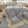 Estilo Francés Clase A Engrosado Tallado Vellón de Leche Juego de Cuatro Piezas Otoño/Invierno Vellón de Coral Funda Nórdica Mariposa Juego de Sábanas de Tres Piezas Ropa de Cama 3