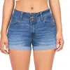 Ebay cross-border venda quente desejo Amazon ebay venda quente novo cintura multi-cor stretch Shorts jeans calça curta feminina