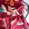 Versión Coreana Bonito Versátil Seda Artificial Estampado Bufanda Cuadrada Pequeña Primavera y Verano Uniforme Bufanda de Cuello Versátil Multifuncional Goma para el Cabello