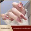 Unhas personalizadas para usar no dia a dia, unhas postiças personalizadas, esmaltes, estilo curto, manicure Aurora Brilhante, manicure de Outono