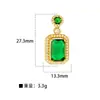 Diseño de Nicho Transfronterizo Europeo y Americano Moda Creativa de Gama Alta Caja de Fotos de Gota de Aceite Colorida Colgante de Collar Chapado en Cobre Dorado para Mujer