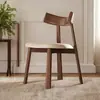 Sillas de comedor de madera maciza nórdicas, adecuadas para hoteles y hogares, diseño moderno y minimalista, con respaldo, sillas negras en forma de remo, ideales para restaurantes y bares