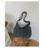 Bolso de Lona Rayado Retro Coreano Transfronterizo Nuevo de Gran Capacidad para Viajes Diarios Bolso de Hombro para el Trayecto Diario Bolso Cruzado