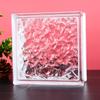 Tijolo de vidro super branco tijolo de cristal quadrado transparente parede divisória de banheiro tijolo de cristal de rede tijolo colorido parede de vidro