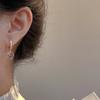 @ Especial Corea del Sur Diamante Geométrico Cuadrado Lujo Ligero Elegante Nicho Moda Aretes de Hebilla para Oreja